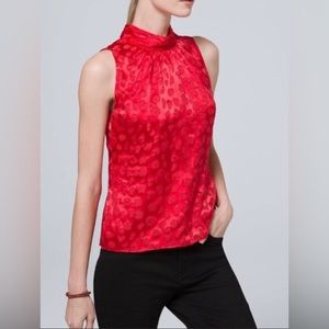 WHBM Sleeveless Top, Shell Color: Notorious STYLE: 570299568, Size: Medium